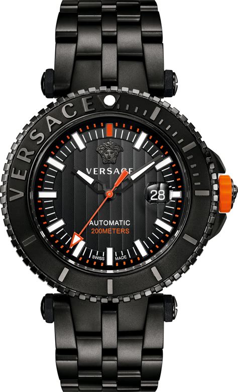 versace v diver watch automatic saphire glass|Men's Designer, Luxury and High.